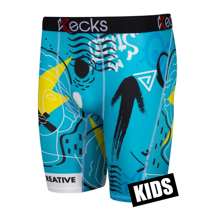 Kids Kecks Cr8t Print Boxer Shorts