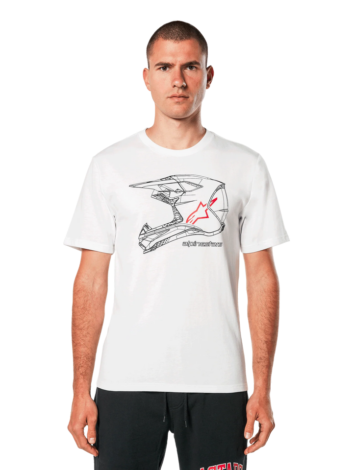 Alpinestars Helmet CSF Tee White