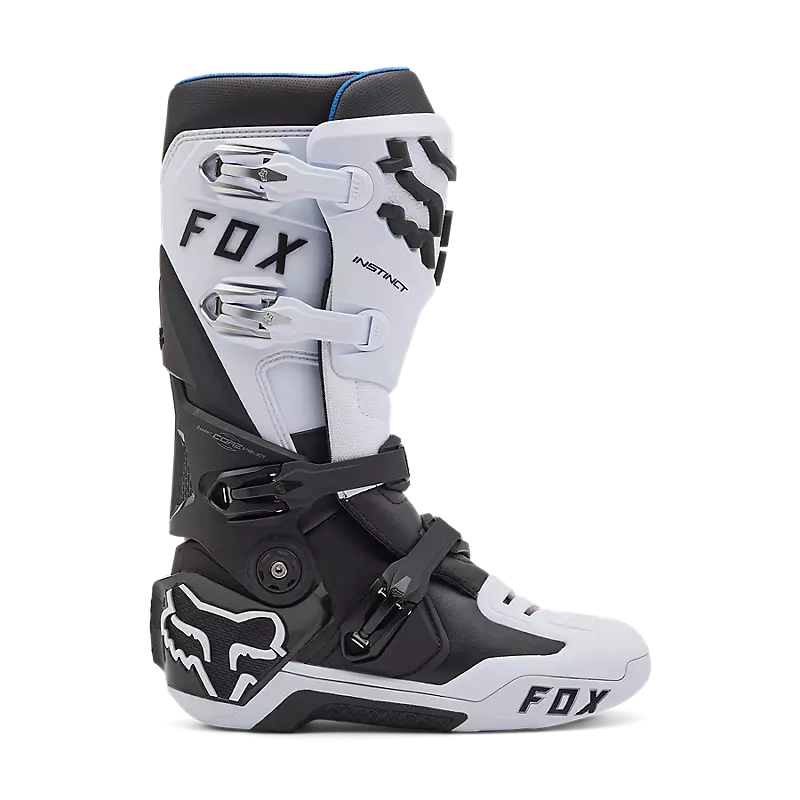 Fox Instinct MX Boots White Black