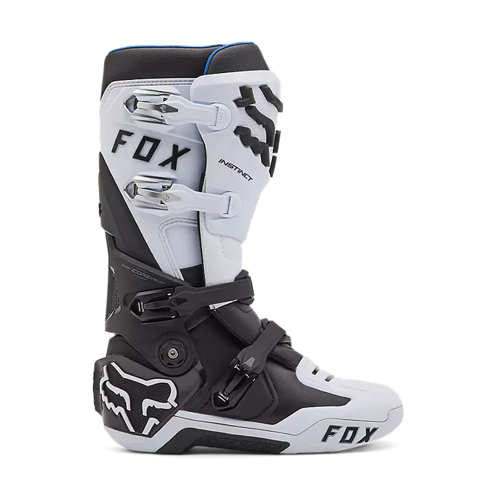 Fox Instinct MX Boots White Black