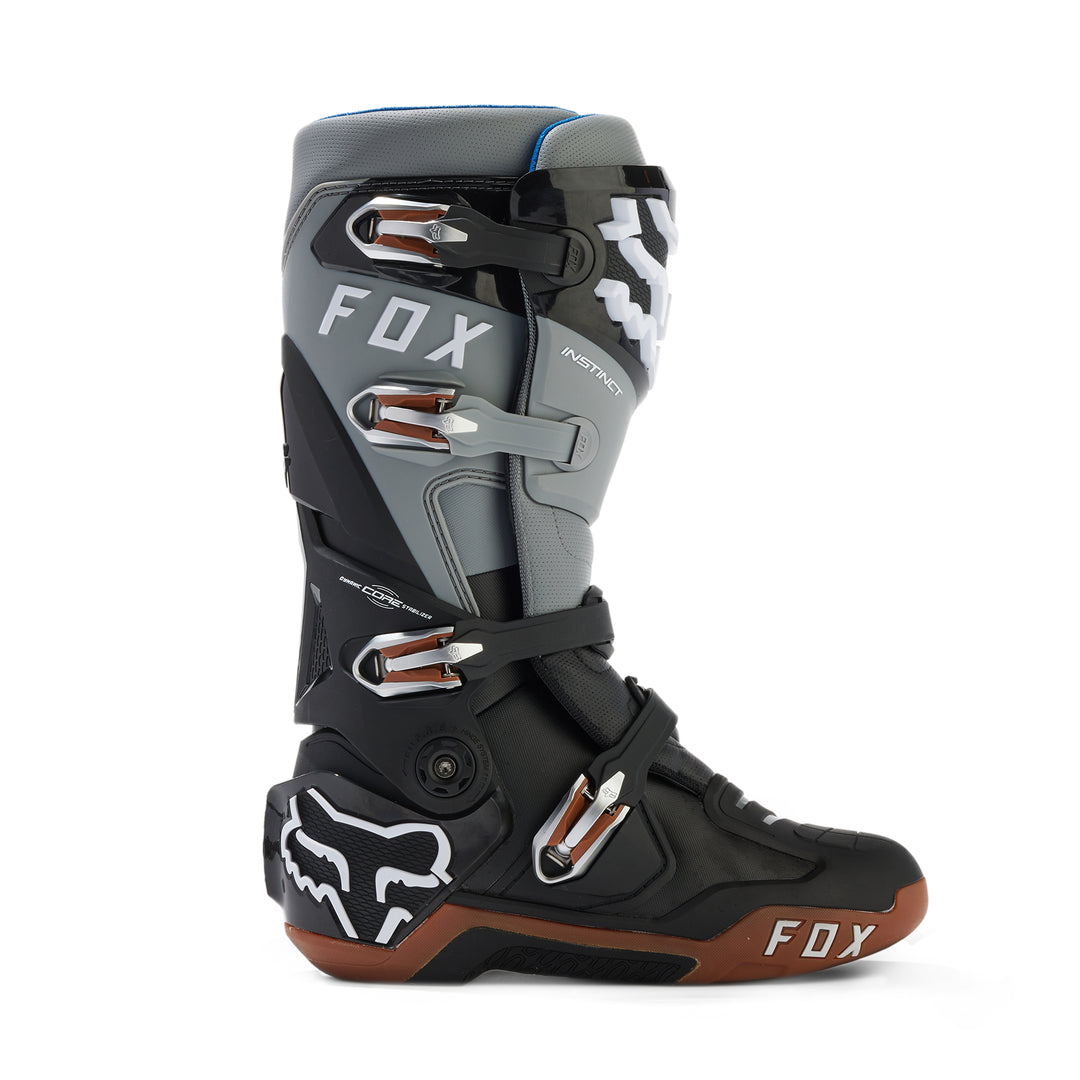 Fox Instinct MX Boots Black Grey