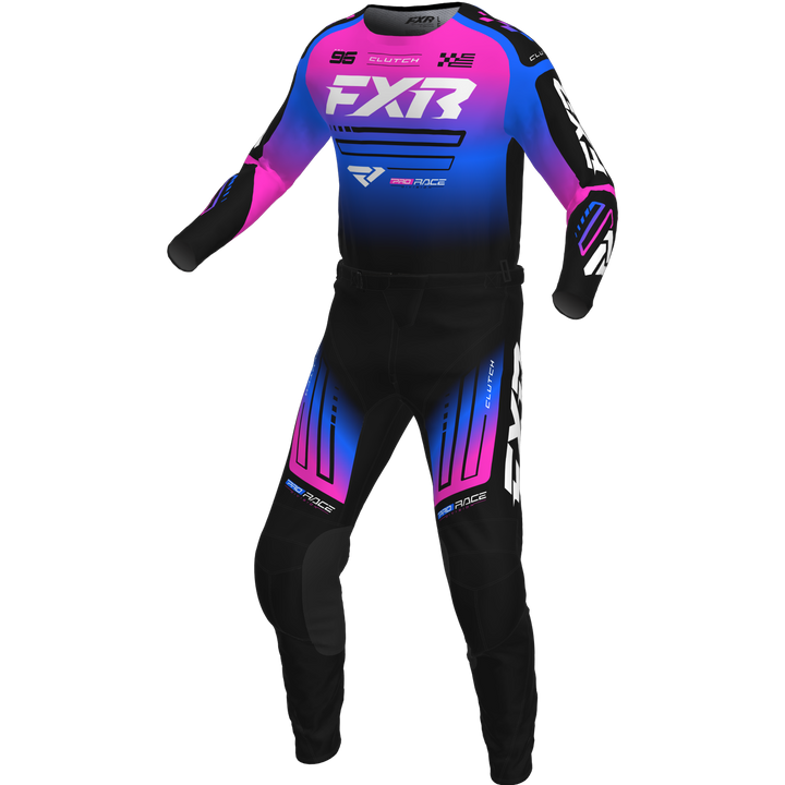 2025 FXR Kids CLUTCH Black Pink Blue Peewee Kit Combo