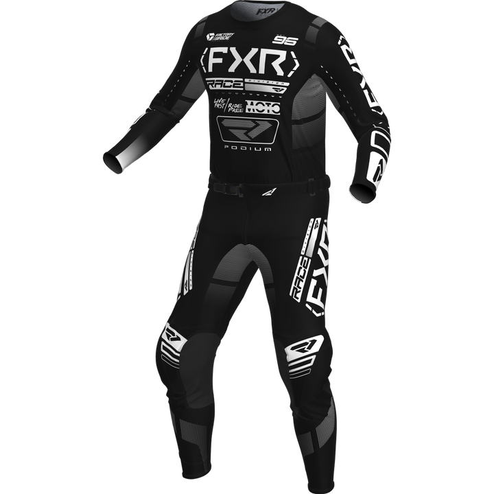 2025 FXR Youth Podium Black White Multi Kit Combo