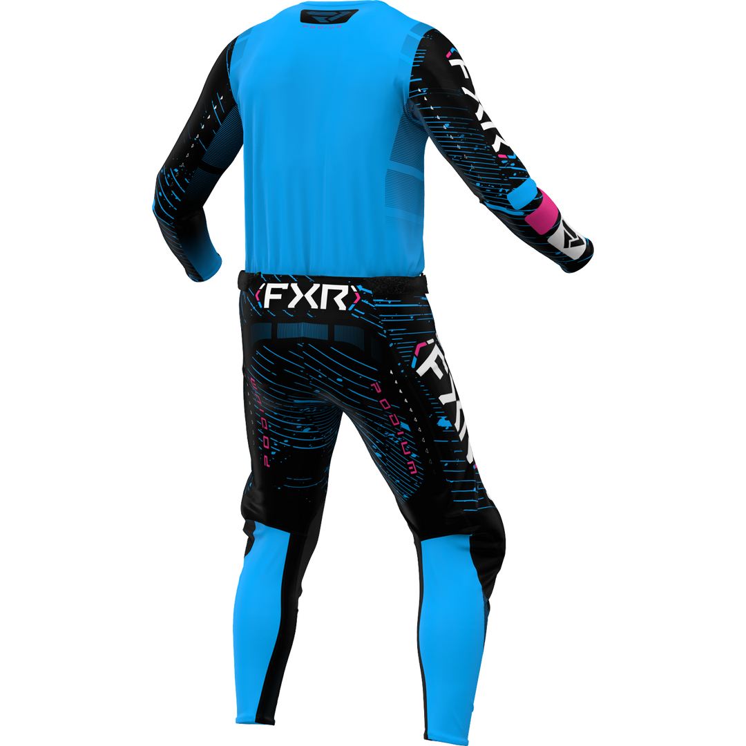 2025 FXR Youth Podium Cyan Blue Black Pink Kit Combo