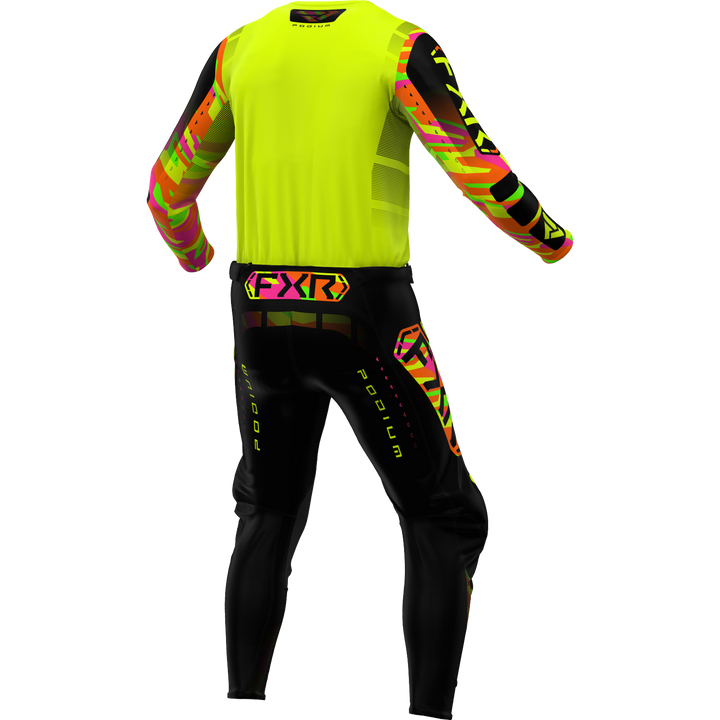 2025 FXR Youth Podium Hi Vis Sherbet Camo Kit Combo