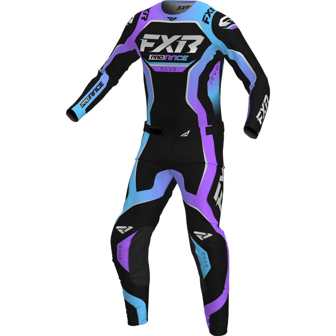 2025 FXR Youth REVO Aurora Purple Blue Kit Combo