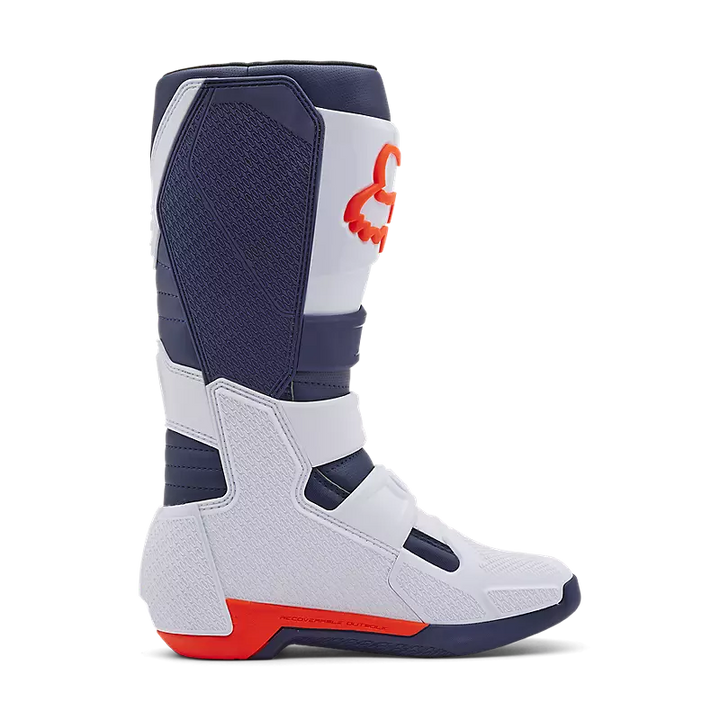 Fox Comp MX Boot White Navy Orange