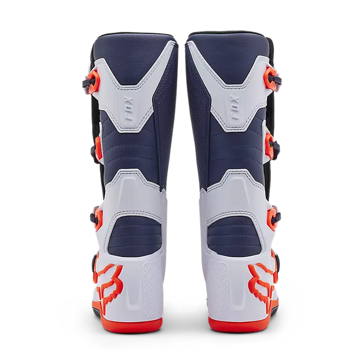 Fox Comp MX Boot White Navy Orange