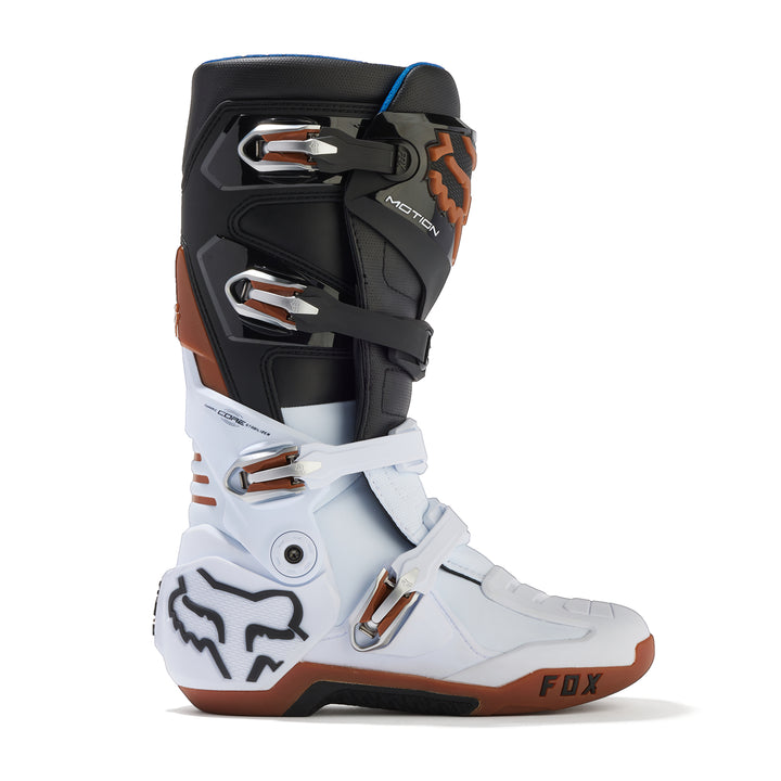 Fox Motion MX Boots Black White