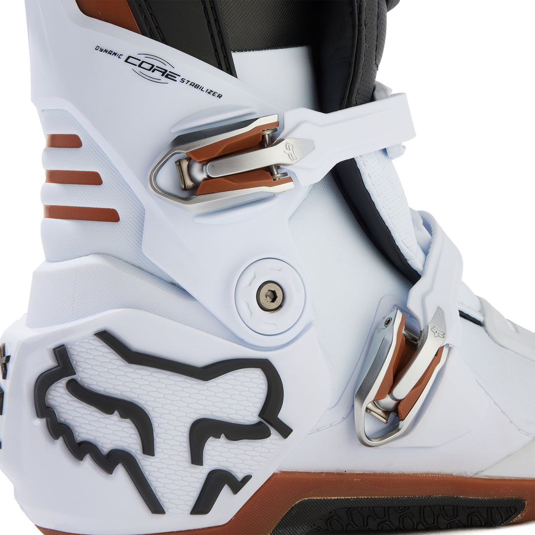 Fox Motion MX Boots Black White