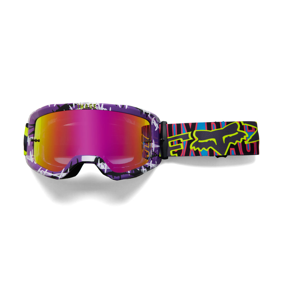 Special Edition Fox Barbed Wire Goggle Purple - Mirror Lens