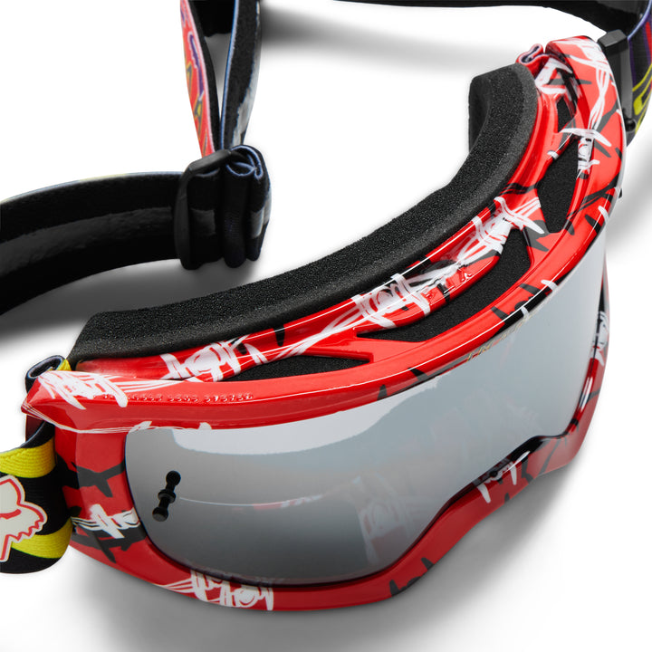 Special Edition Fox Barbed Wire Goggle Red - Mirror Lens