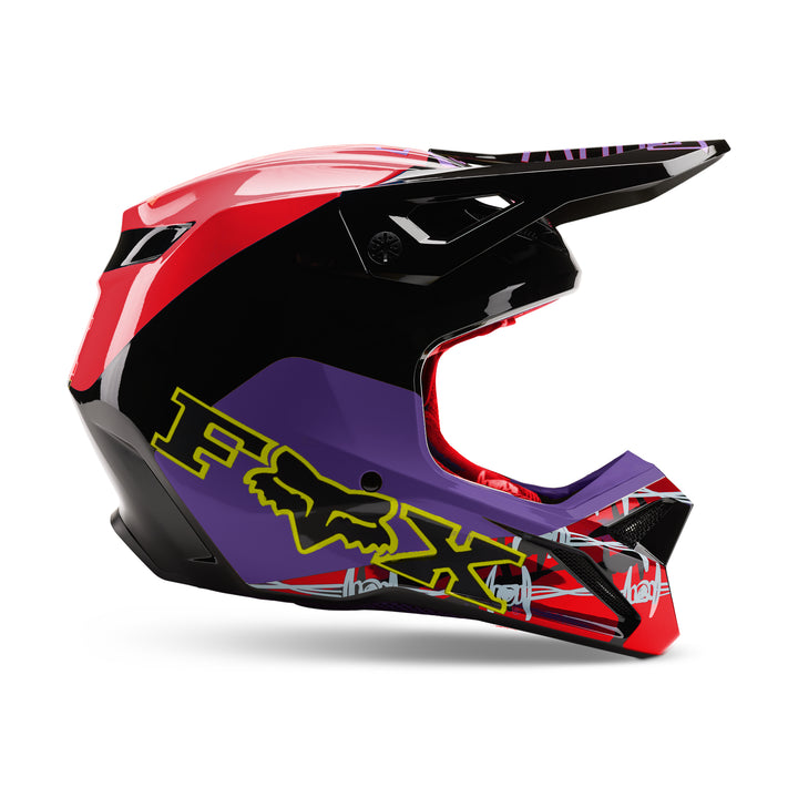 Special Edition FOX Barbed Wire V1 HELMET Black Red