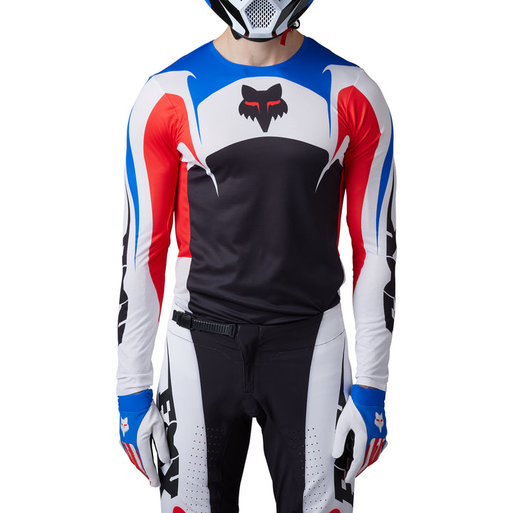 Fox Unity Limited Edition Flexair Red White Blue Kit Combo