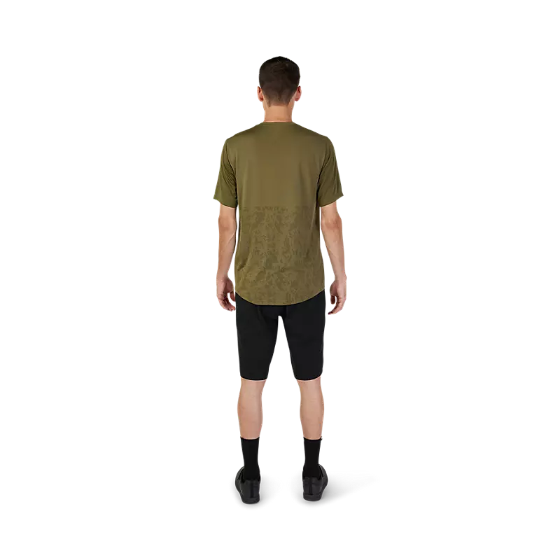 Fox Ranger Tru Dri Short Sleeve MTB Jersey Olive Green