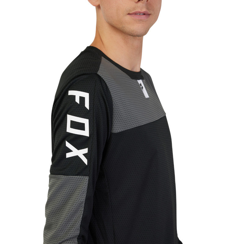 Fox Defend Foxhead Long Sleeve MTB Jersey Black