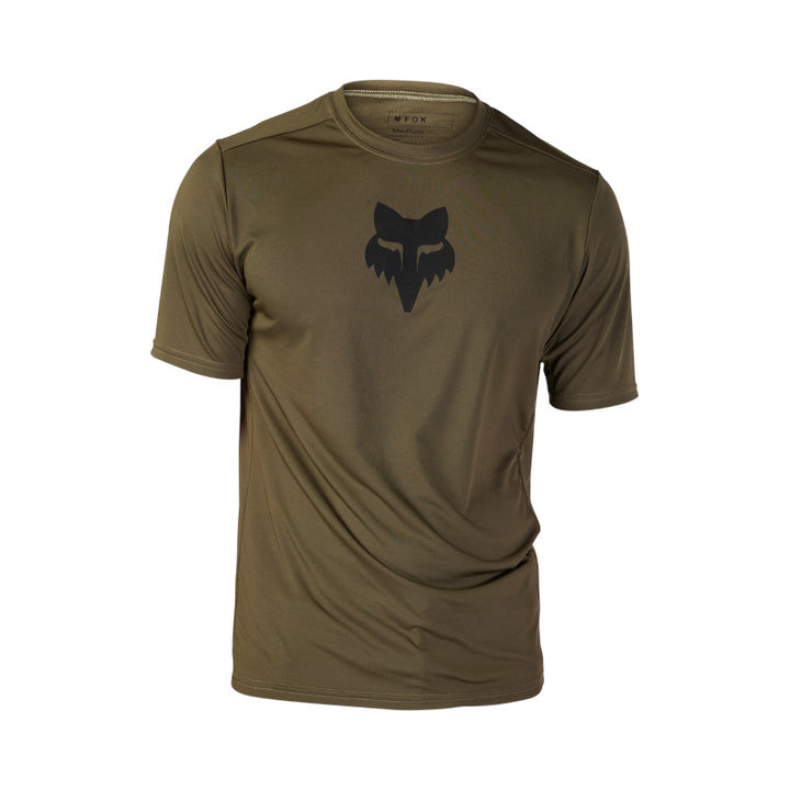 Fox Ranger Lab Head Short Sleeve MTB Jersey Olive Green