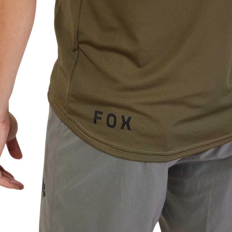 Fox Ranger Lab Head Short Sleeve MTB Jersey Olive Green