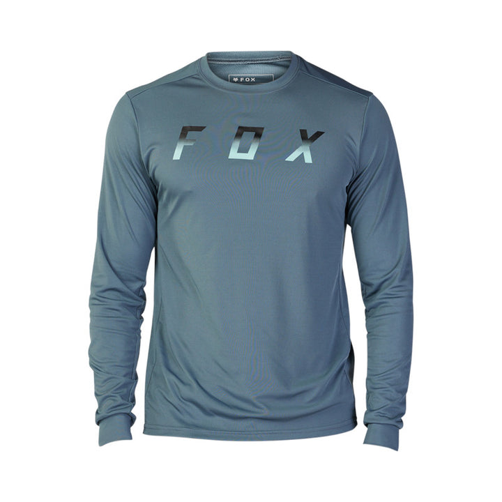 Fox Ranger Dose Long Sleeve MTB Jersey Blue