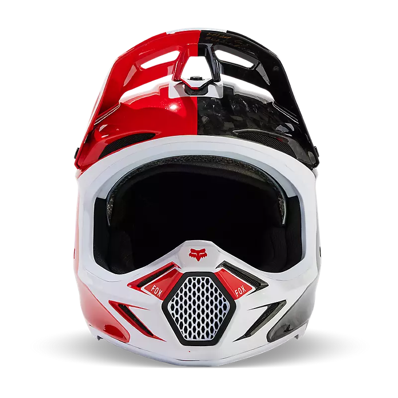 2024 Fox V3 RS Optical Red Motocross Helmet | Fox MX Helmets – mastersofmx