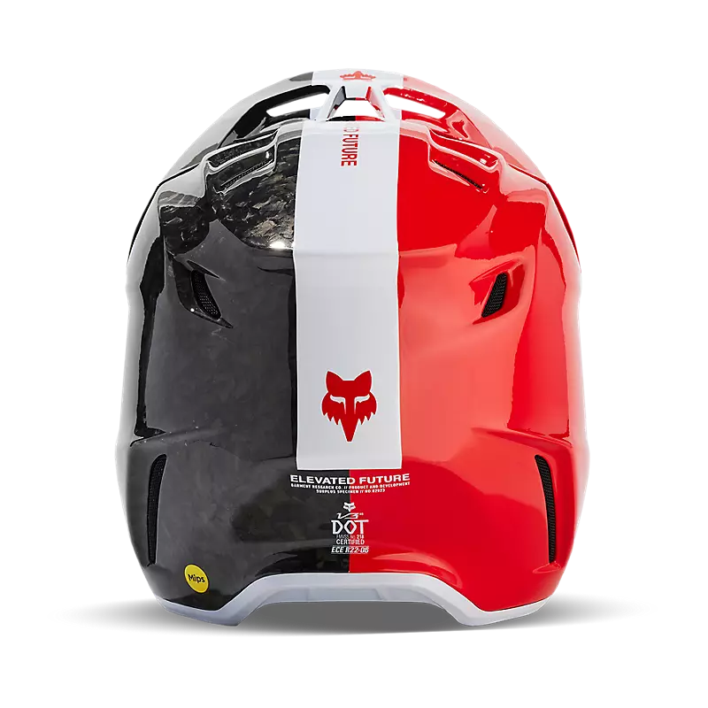 2024 Fox V3 RS Optical Red Motocross Helmet