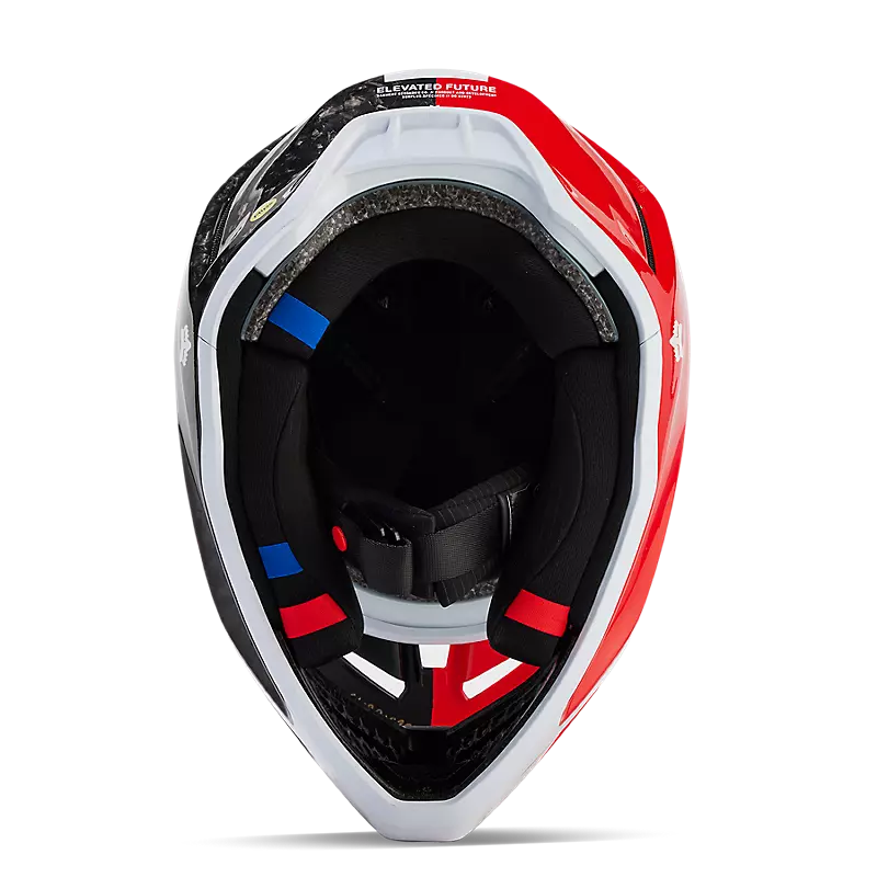 2024 Fox V3 RS Optical Red Motocross Helmet | Fox MX Helmets – mastersofmx