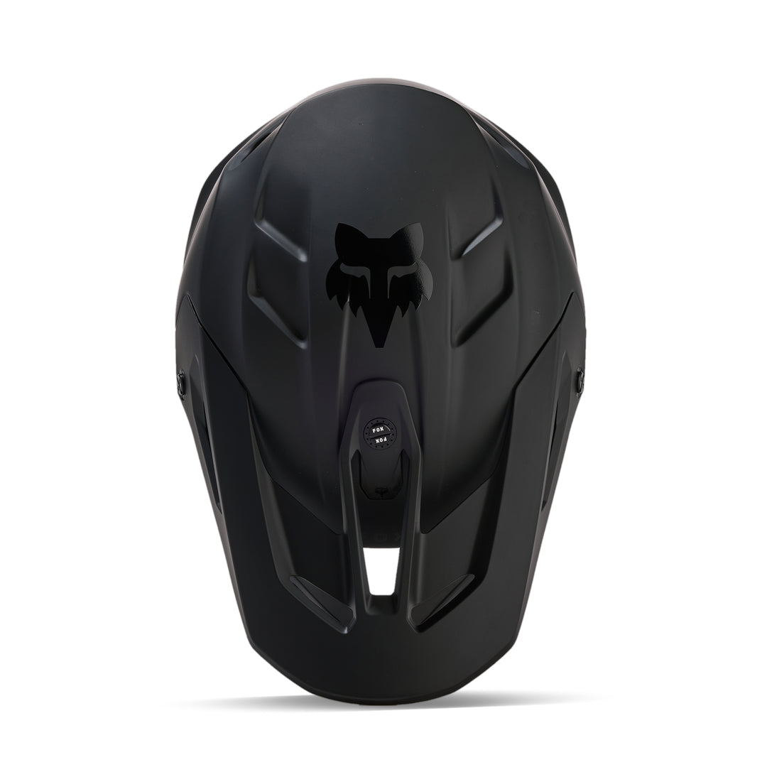 2025 Fox V3 SOLID MATTE BLACK Motocross Helmet