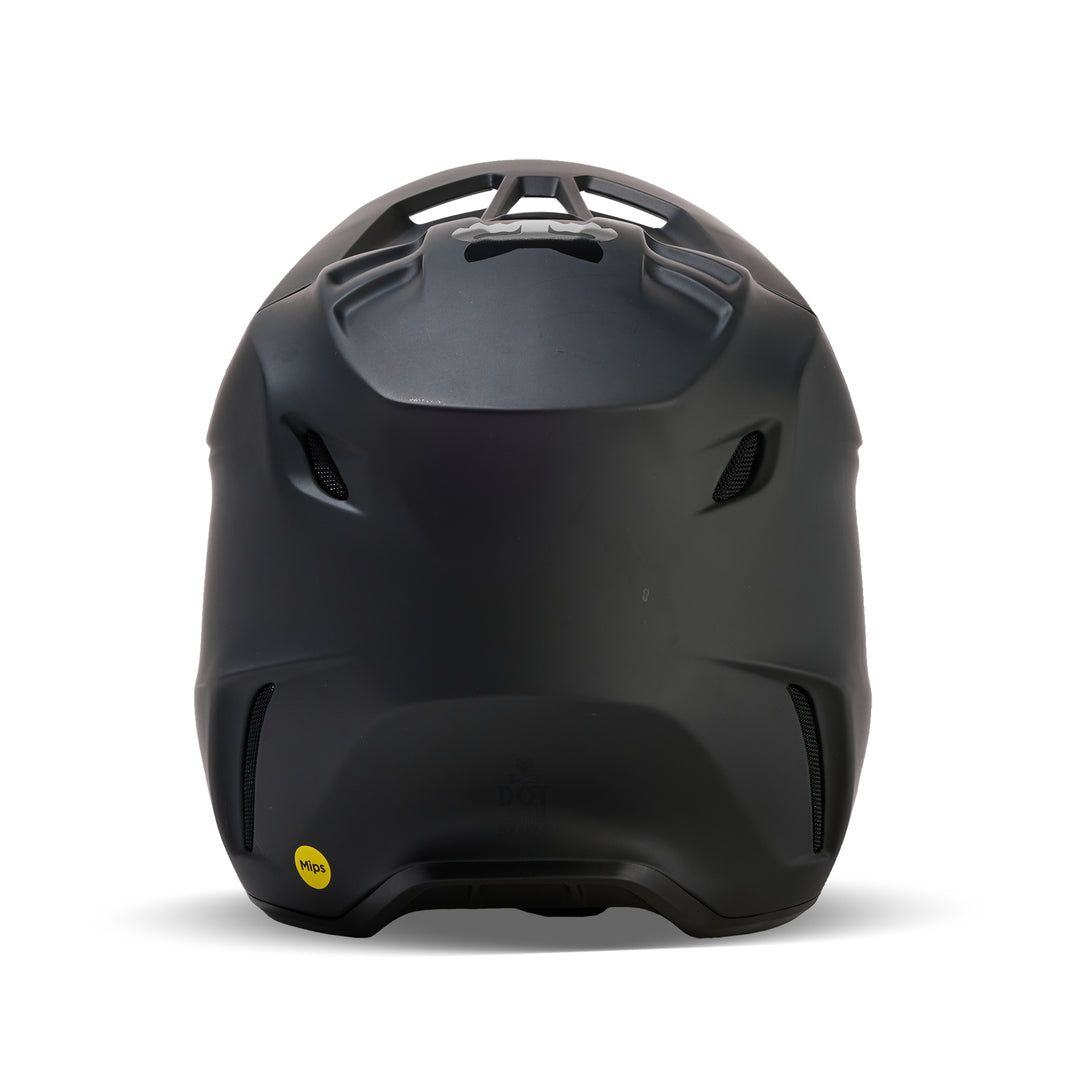 2024 Fox V3 SOLID MATTE BLACK Motocross Helmet