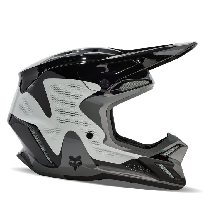 2024 Fox V3 REVISE Black Grey Motocross Helmet