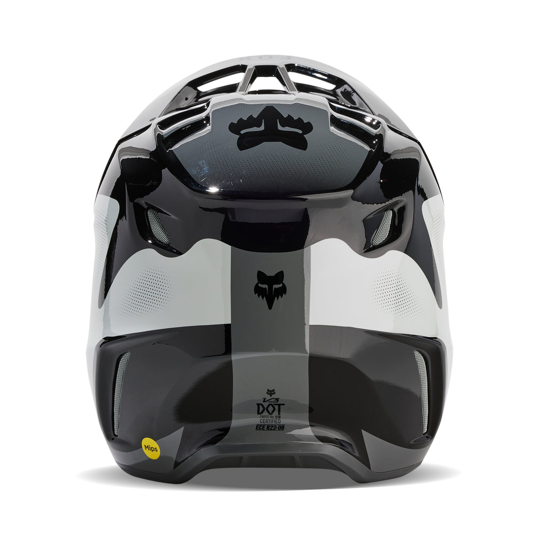 2024 Fox V3 REVISE Black Grey Motocross Helmet