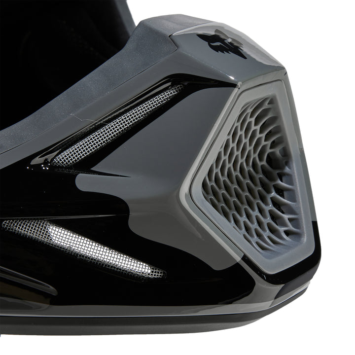 2024 Fox V3 REVISE Black Grey Motocross Helmet