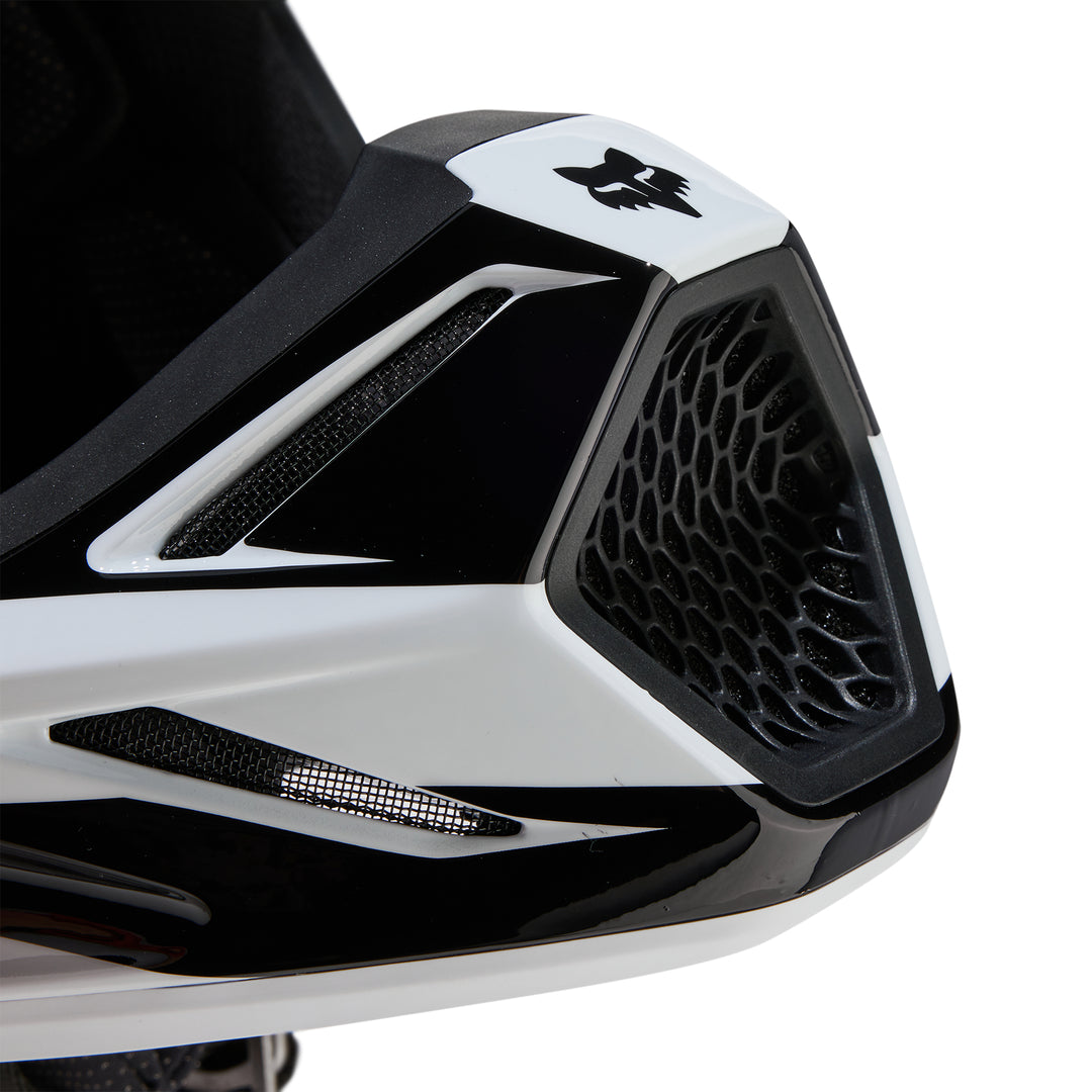 2024 Fox V3 MAGNETIC White Orange Motocross Helmet