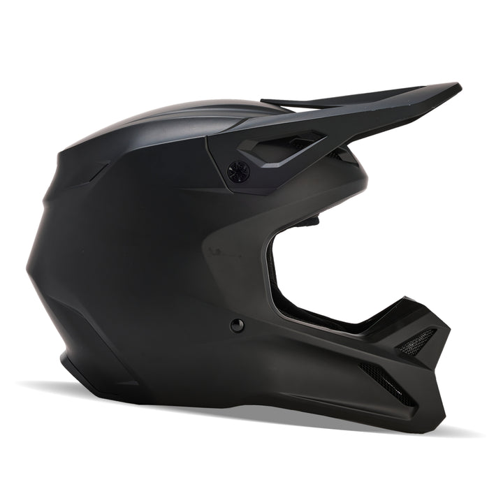 2025 Fox V1 Solids - Matte Black Motocross Helmet