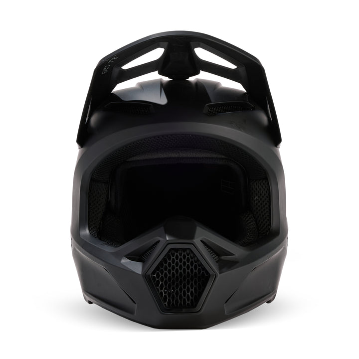 2025 Fox V1 Solids - Matte Black Motocross Helmet