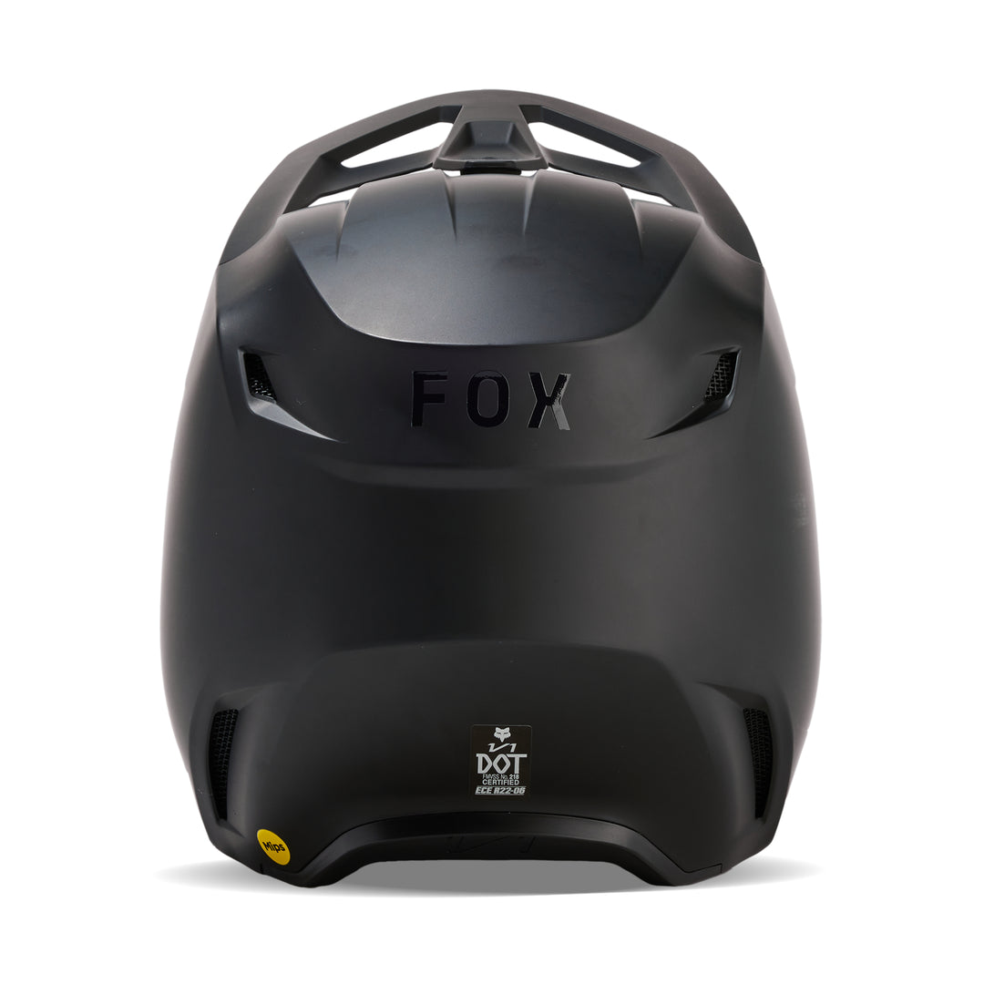 2025 Fox V1 Solids - Matte Black Motocross Helmet