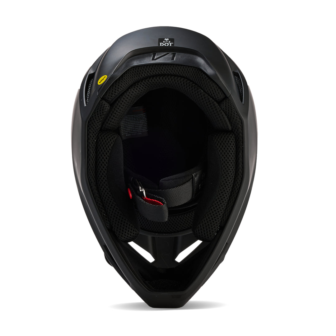 2025 Fox V1 Solids - Matte Black Motocross Helmet