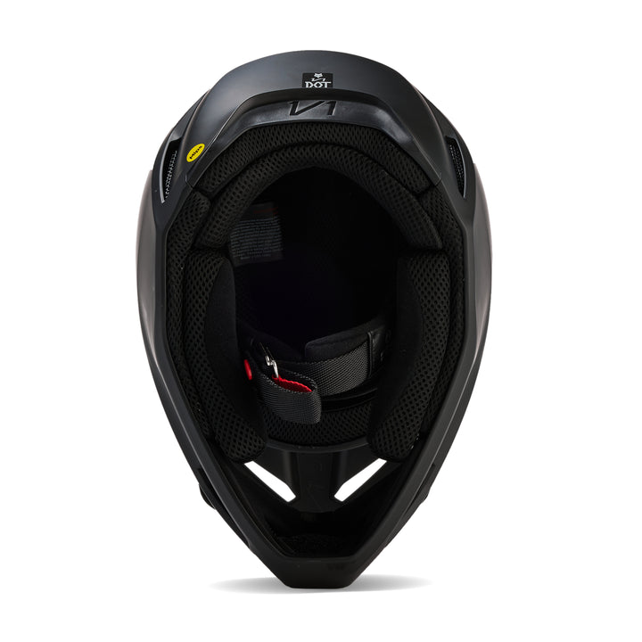 2025 Fox V1 Solids - Matte Black Motocross Helmet