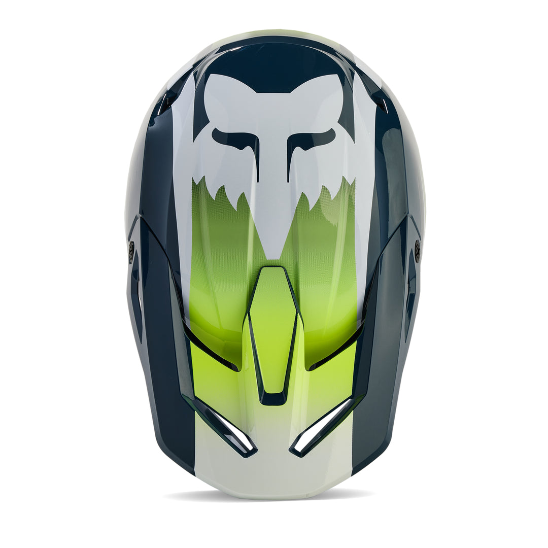 2024 Fox V1 Flora Blue Motocross Helmet