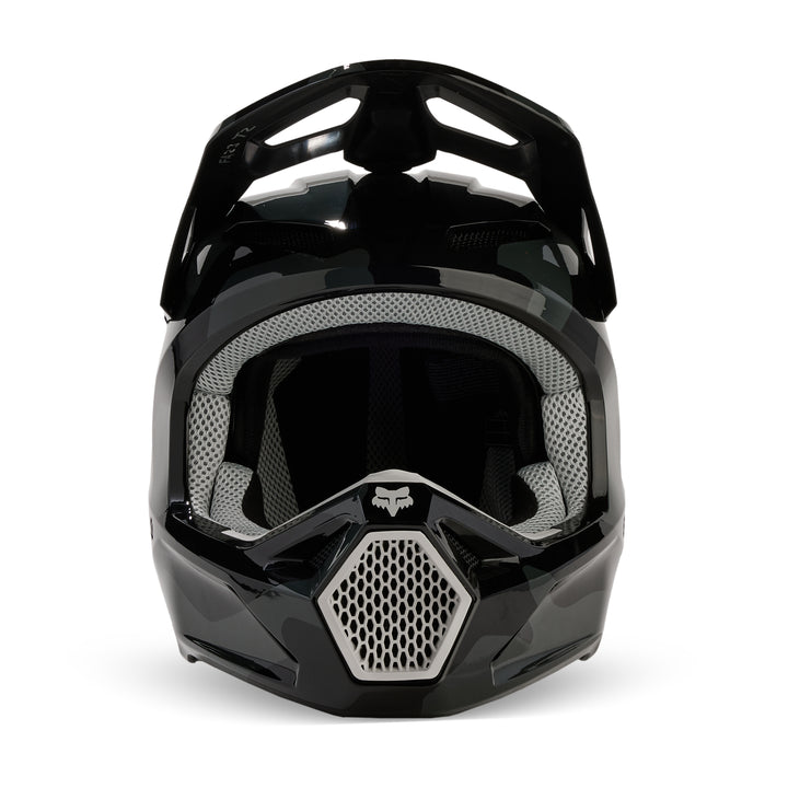 2025 Fox V1 BNKR Black Camo Motocross Helmet