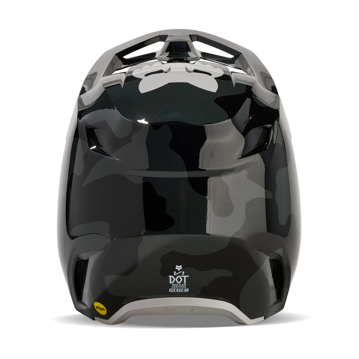 2025 Fox V1 BNKR Black Camo Motocross Helmet