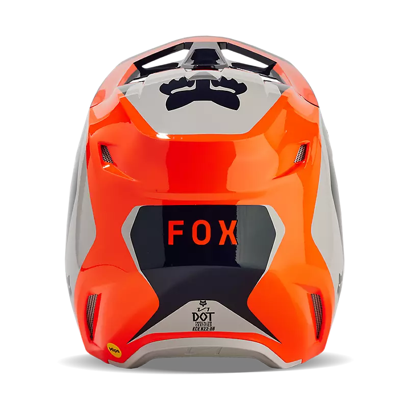 2024 Fox Youth V1 Nitro Helmet Orange Navy