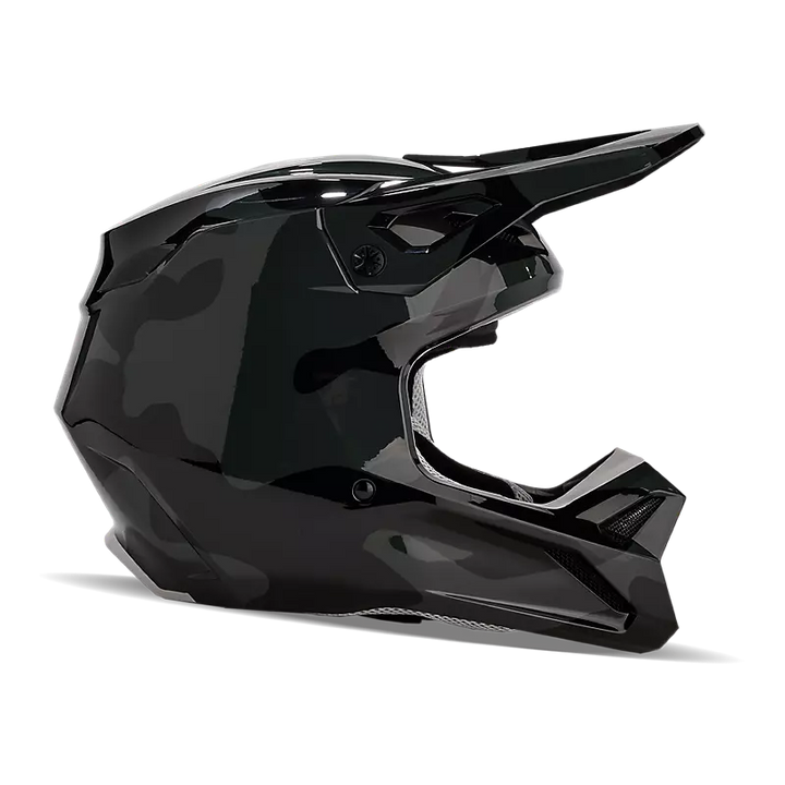 2025 Fox Youth V1 Bnkr Helmet Camo Grey