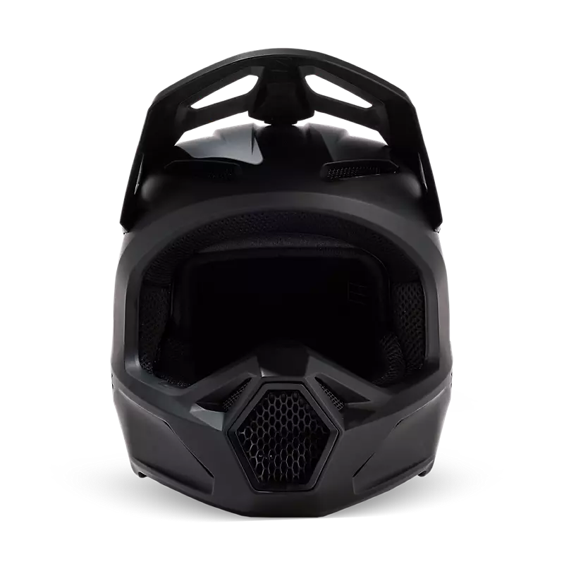 2025 Fox Youth V1 Solid Matte Black Helmet