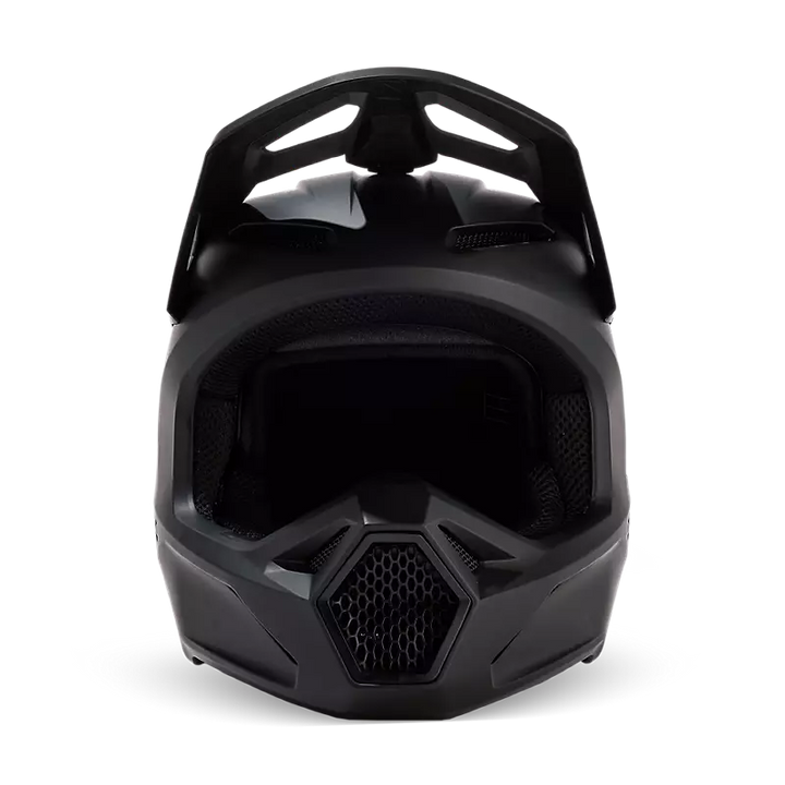 2025 Fox Youth V1 Solid Matte Black Helmet