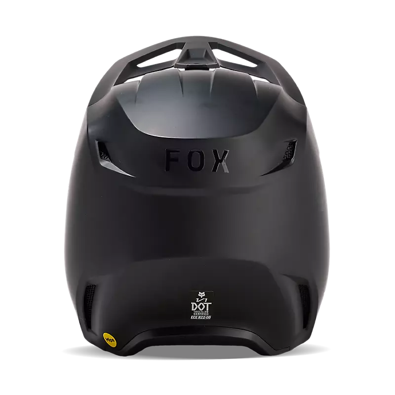 2025 Fox Youth V1 Solid Matte Black Helmet