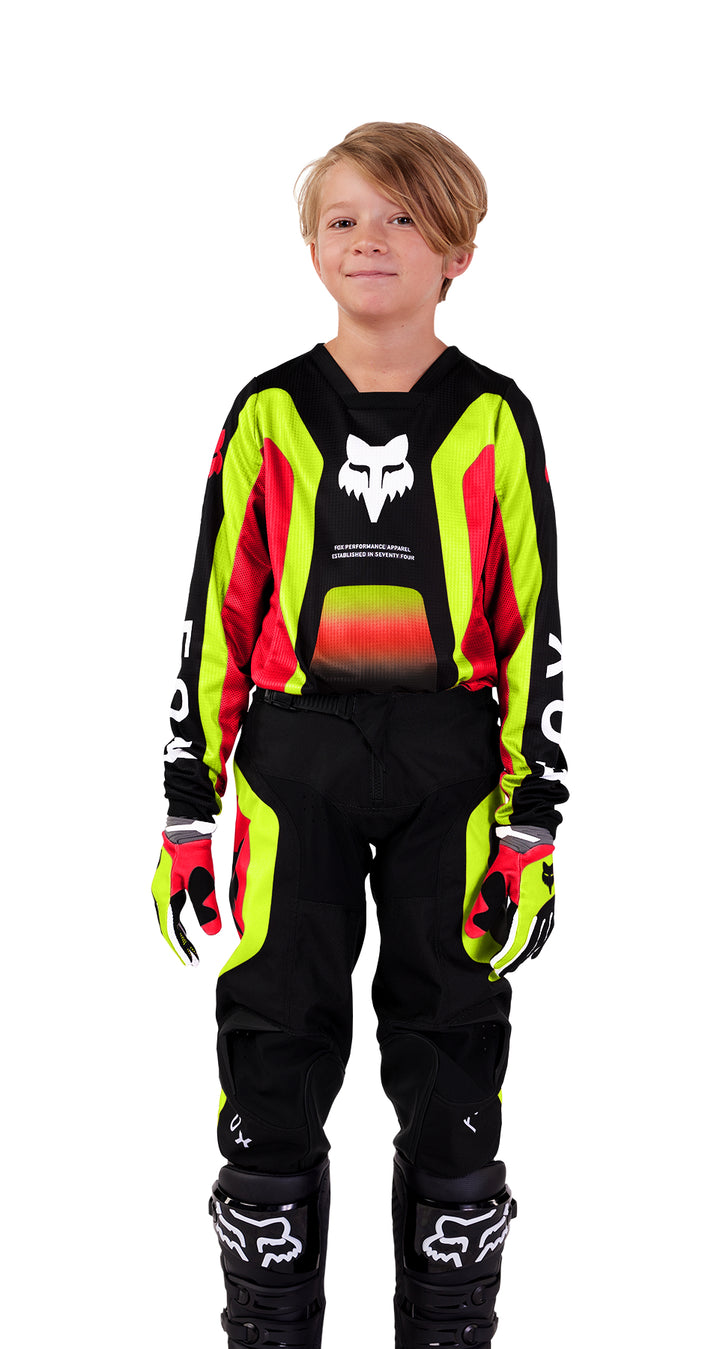 2024 Fox Youth 180 BALLAST Black Red Yellow Kit Combo