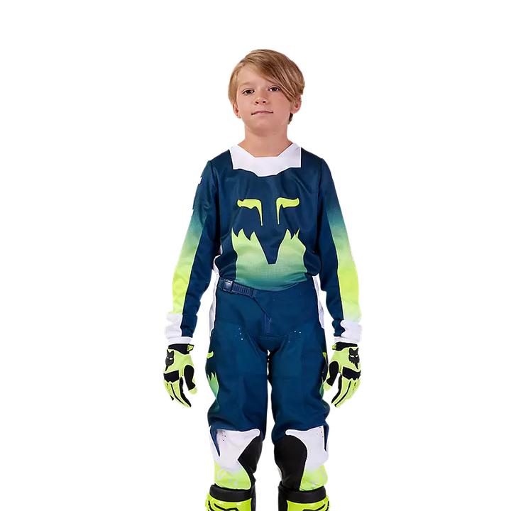 2024 Fox Youth 180 FLORA Blue Kit Combo