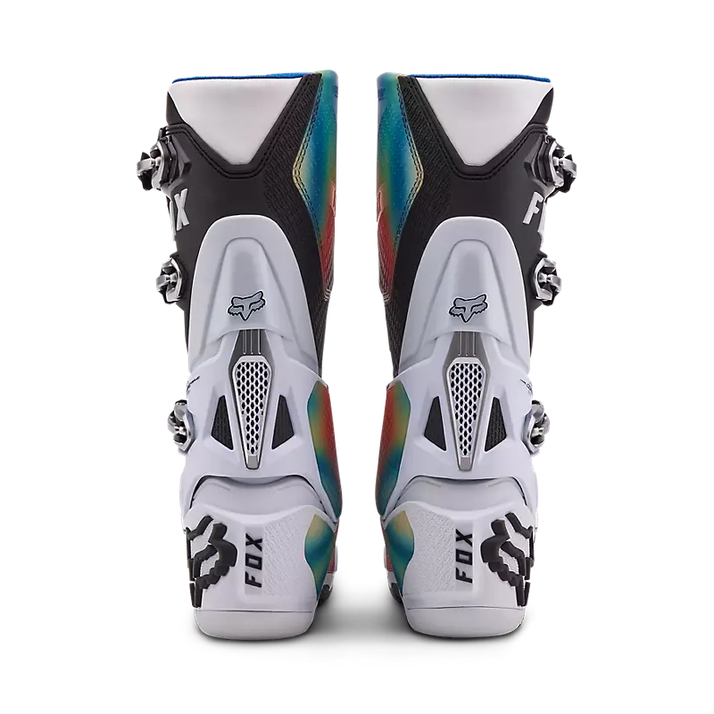 Limited Edition SCANS FOX INSTINCT BLACK WHITE MX BOOTS