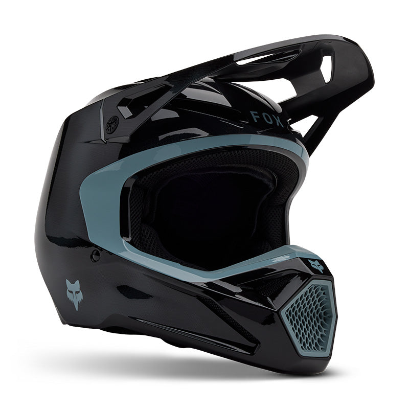 2025 Fox V1 Taunt Black Motocross Helmet