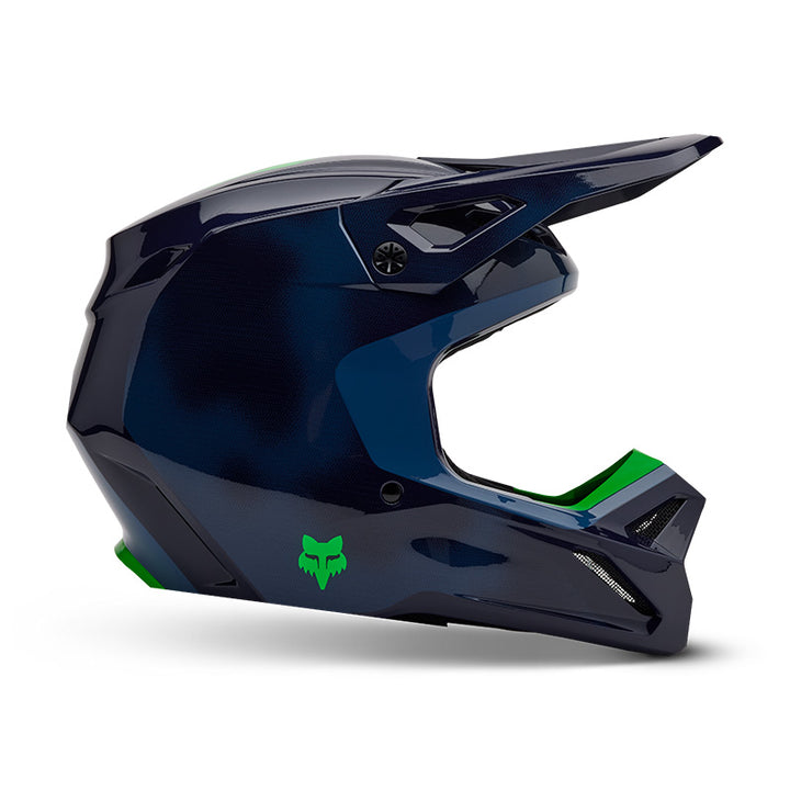 2025 Fox V1 Taunt Navy Blue Motocross Helmet